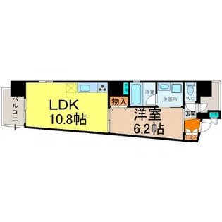 SLANTWALLS(スラントウォールズ)【3階】の間取り