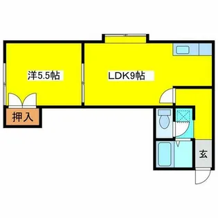 サンタペルシェ【102号室】の間取り