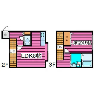 LEE SPACE 北48条【105号室】の間取り