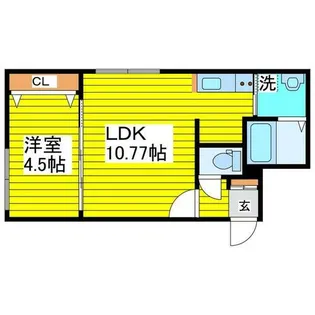 UranosN13【402号室】の間取り