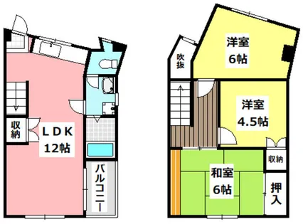 ヴィラ春日丘【A5号室】の間取り