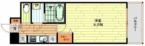 大阪府大阪市西区九条南1丁目【マンション】の間取り