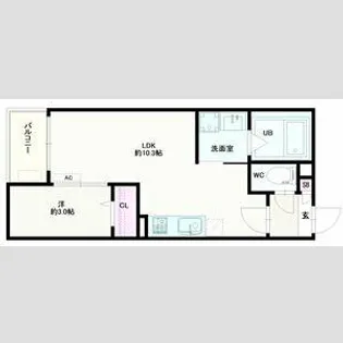 Jack urasato1【3階】の間取り