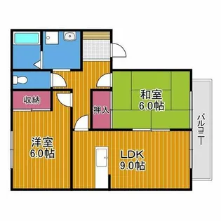 レジデンスニューキャッスル【2階】の間取り