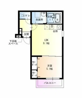 フジパレス今川公園Ⅱ番館【103号室】の間取り