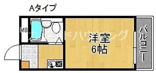 ロイヤルクレイン玉出【3階】の間取り