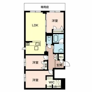 オカバ姫路網干シャーメゾン【1階】の間取り