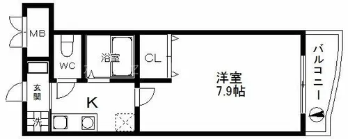 ラフィーネ北島【2階】の間取り
