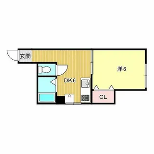 コンコード甲子園【3階】の間取り