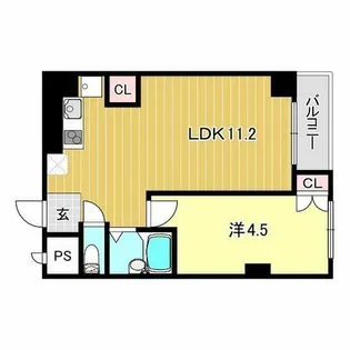 マブランシェット弦月【4階】の間取り
