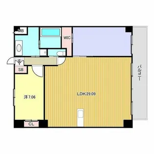 プレジオ西宮北口【4階】の間取り