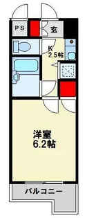 ギャラン黒崎【611号室】の間取り