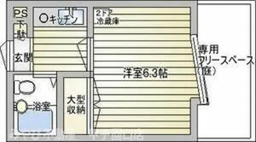 ジョイ甲子園【1階】の間取り