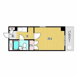 アーバン上甲子園【1階】の間取り