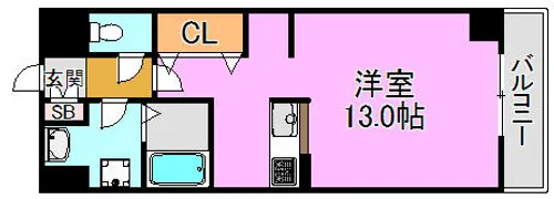 ベローナ【5階】の間取り