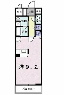 ジュネス里中【101号室】の間取り