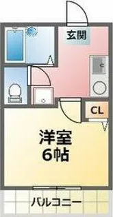 アウレリア甲子園【1階】の間取り