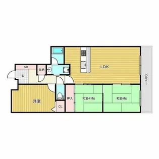サンテ東甲子園【2階】の間取り