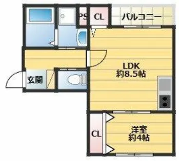 THE NOBLES 戸畑Ⅰ【1階】の間取り