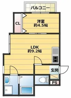 THE NOBLES 戸畑Ⅰ【103号室】の間取り