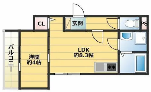 THE NOBLES 戸畑Ⅰ【202号室】の間取り