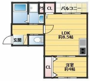 THE NOBLES 戸畑Ⅰ【301号室】の間取り