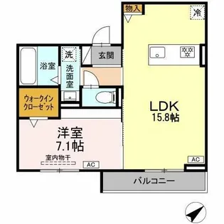 グレイスガーデン赤渋【2階】の間取り