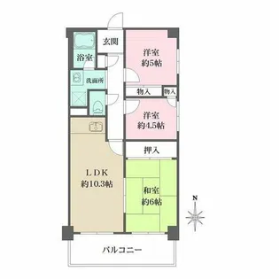野田マンション【3階】の間取り