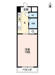 クレスト名駅西【2階】の間取り
