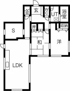 浜甲子園貸家【1階】の間取り