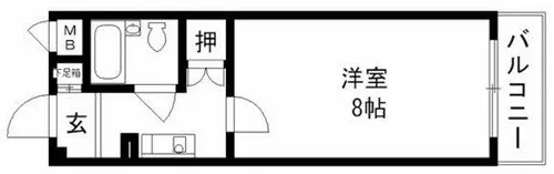 アメニティ武庫川【2階】の間取り