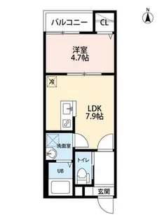 ミュー大喜【1階】の間取り