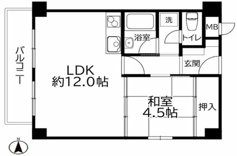 SAINT甲子園口【2階】の間取り