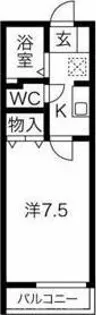 セジュール西宮今津【2階】の間取り