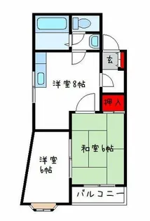 大宝ココグラン山本【4階】の間取り