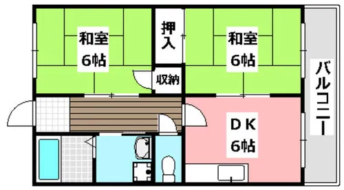 ウェリッジマンション【4階】の間取り