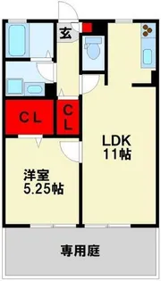 パークサイド東大谷【2階】の間取り