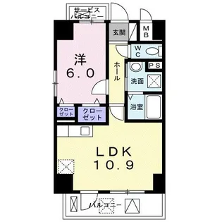 リエート 尾浜【5階】の間取り