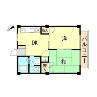 ハイツサンフラワー【1階】の間取り