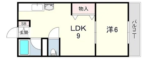千鳥が丘コーポ【2階】の間取り