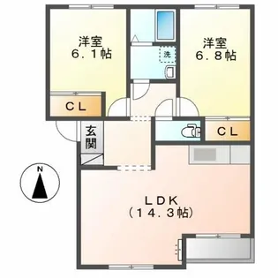 Casa Angela 7034 (カーサ アンジェラ)【2階】の間取り