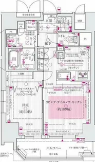 エステムプラザ南船場レジスタ【901号室】の間取り