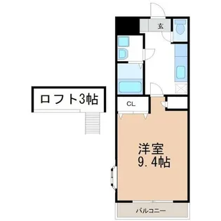 グリーンコート Ⅱ【202号室】の間取り