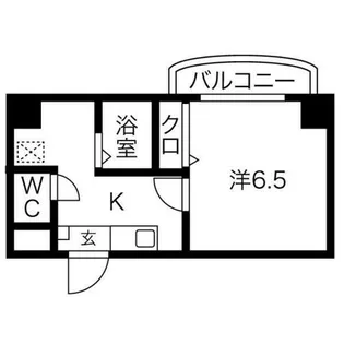 万宝マンション【606号室】の間取り