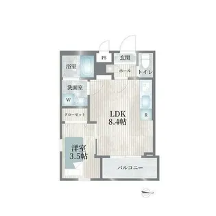 Cherim志賀本通vague【1階】の間取り