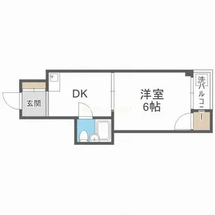 マンション常磐【4階】の間取り