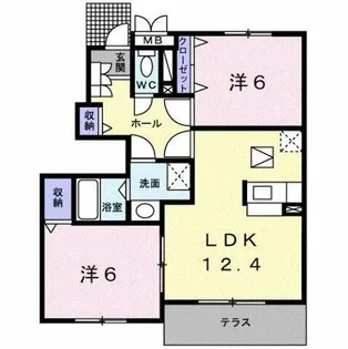 ブリッサユウⅡ【1階】の間取り