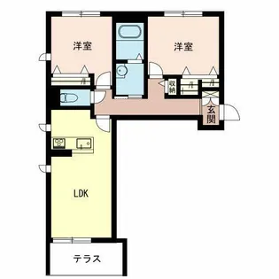 イースト【105号室】の間取り