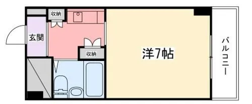 飾磨中村コーポ【5階】の間取り