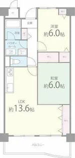 パークシャトー平野白鷺【4階】の間取り